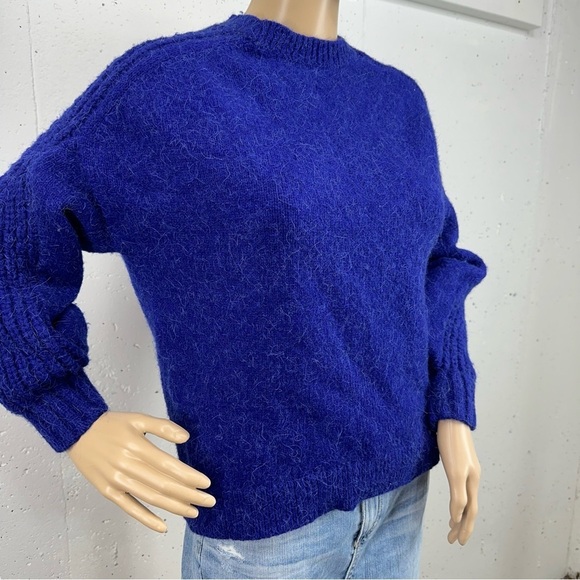 Ted Baker London size 1 XS Cobalt Blue Wool Alpaca Blend Sweater - Picture 1 of 16